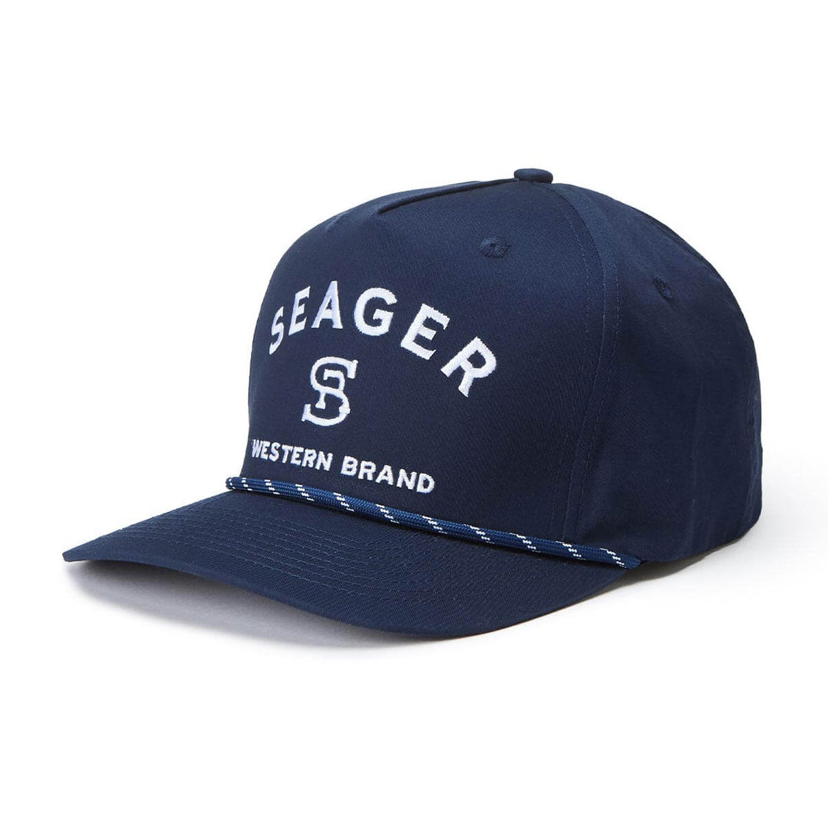 Seager Branded Snapback Hat - Navy image 1