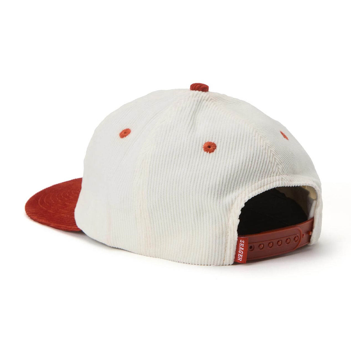 Seager Big Cord Snapback Hat - Red/White/Blue image 2