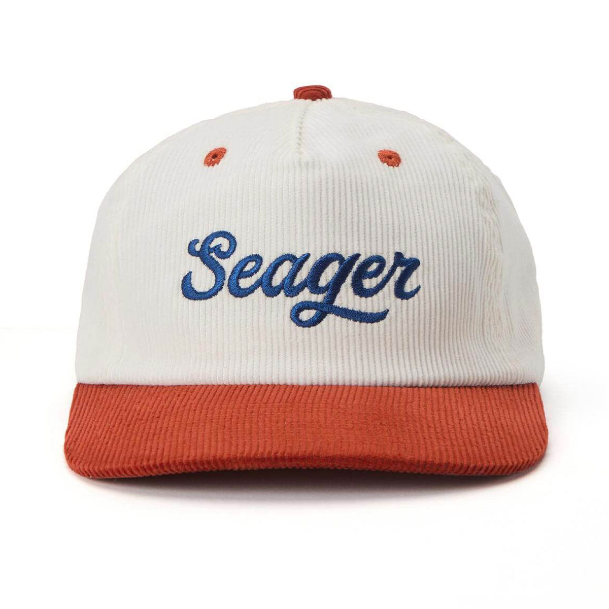 Seager Big Cord Snapback Hat - Red/White/Blue image 3