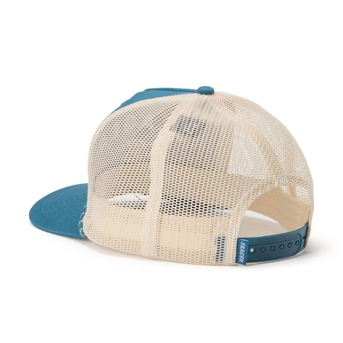Seager Branded Trucker Snapback Hat - Blue image 2
