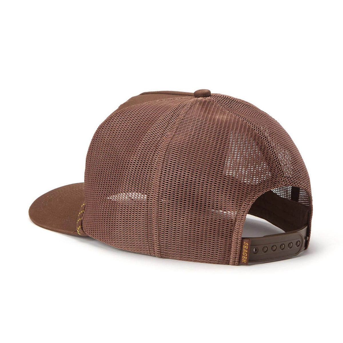 Seager Branded Trucker Snapback Hat - Brown image 2