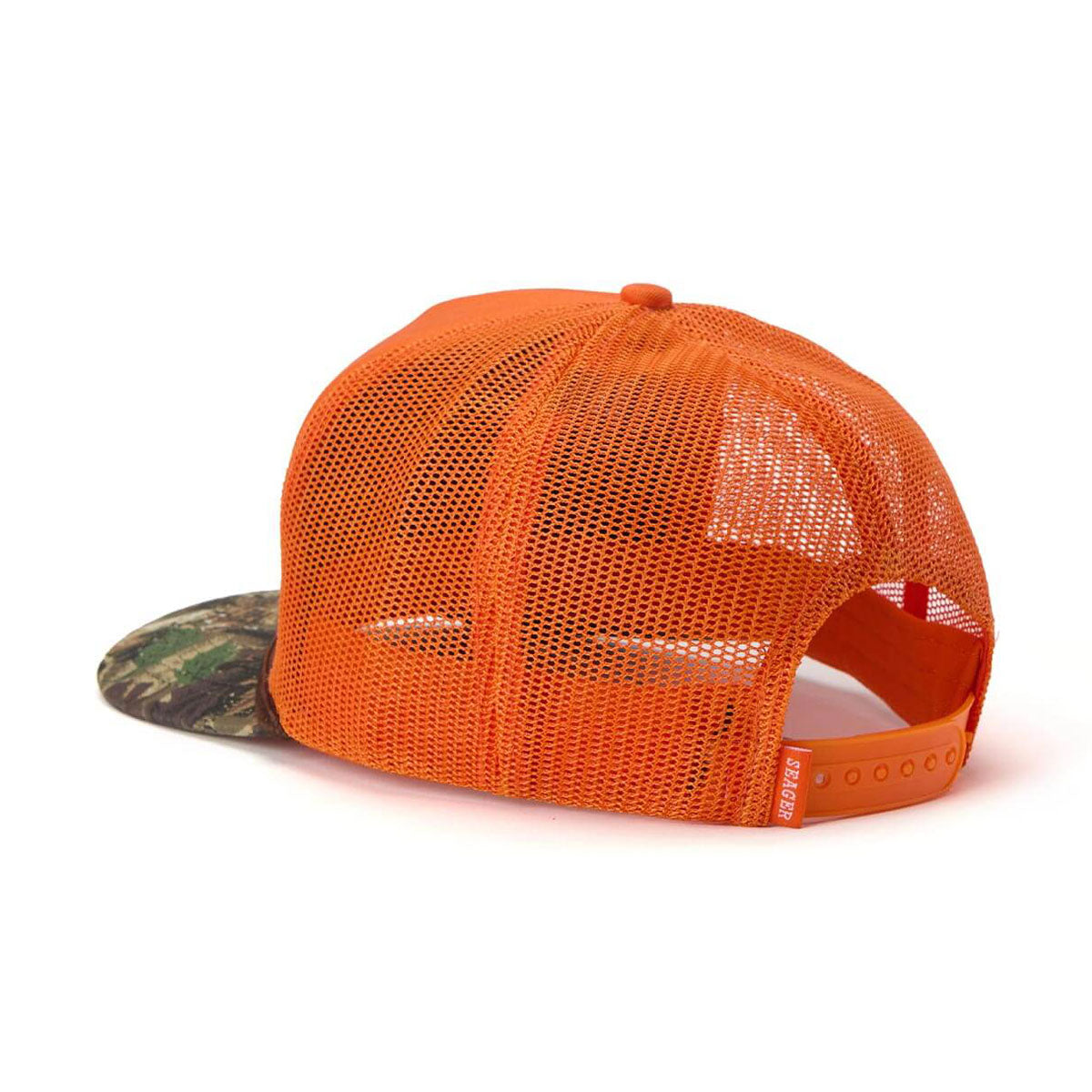 Seager Gone Huntin' Snapback Hat - Orange/Camo image 2