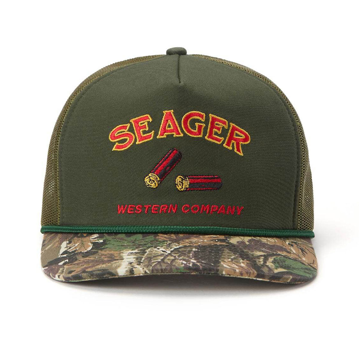 Seager Gone Huntin' Snapback Hat - Green/Camo image 3
