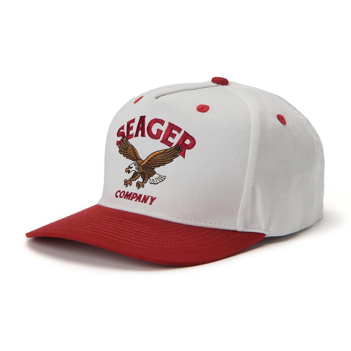 Seager Bradley Snapback Hat - White/Red image 1