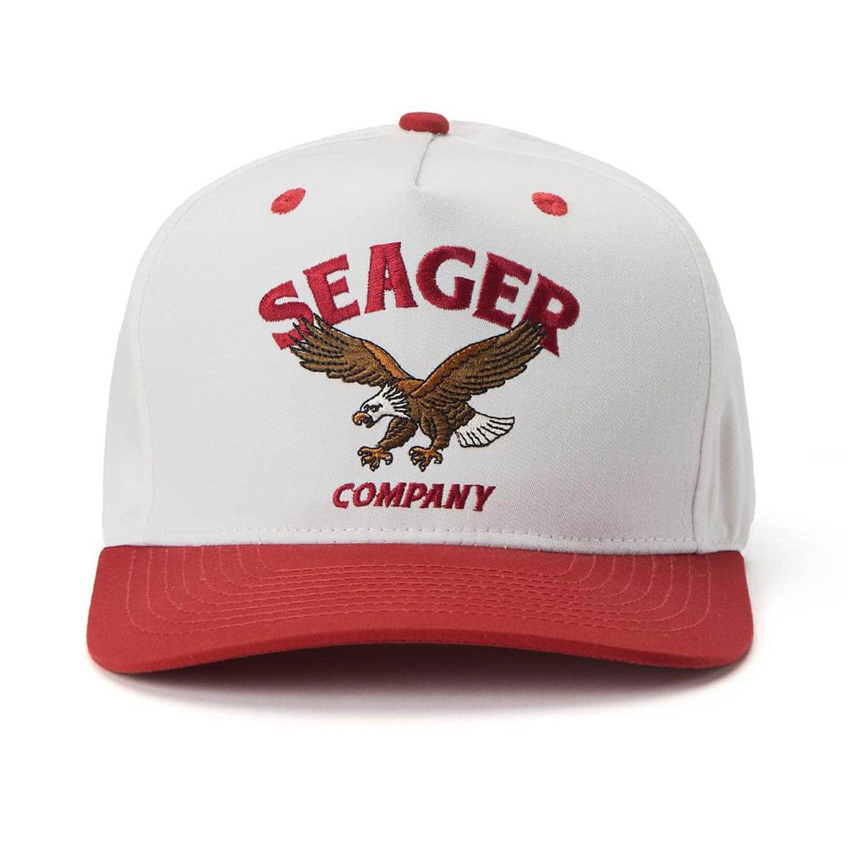 Seager Bradley Snapback Hat - White/Red image 3