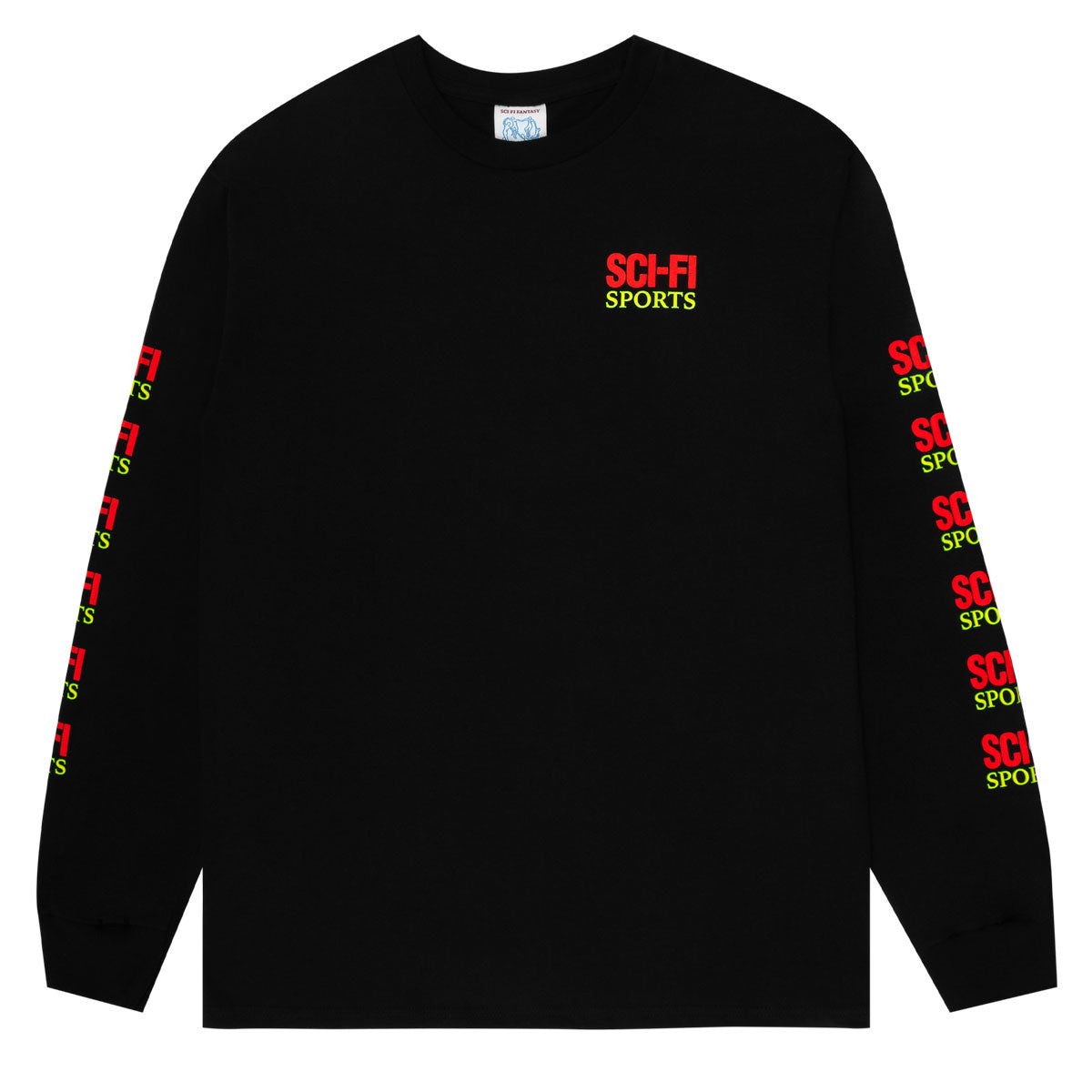 Sci-Fi Fantasy Sports Long Sleeve T-Shirt - Black image 1