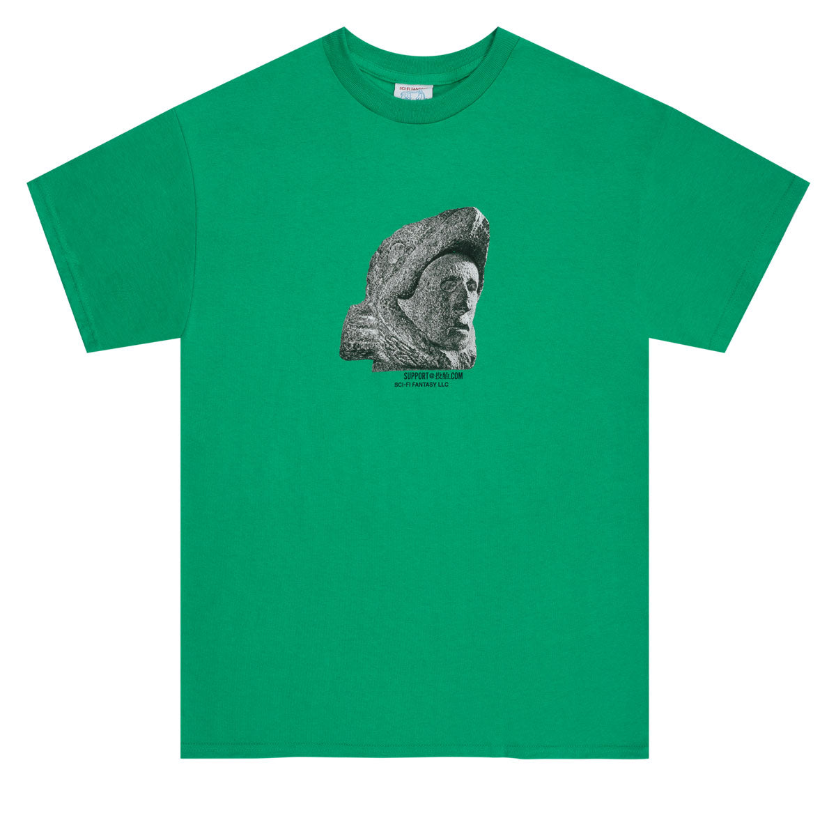 Sci-Fi Fantasy Pre-Colombian T-Shirt - Green image 1