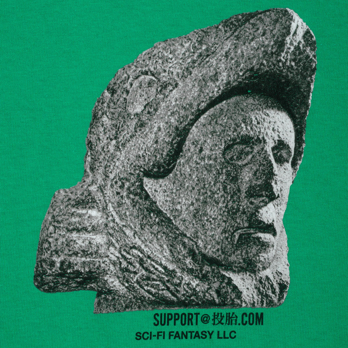 Sci-Fi Fantasy Pre-Colombian T-Shirt - Green image 2