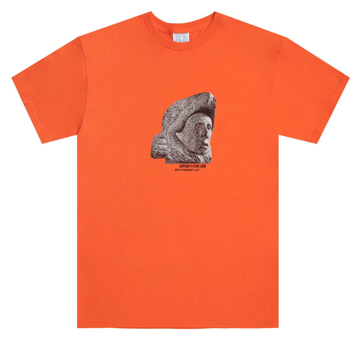 Sci-Fi Fantasy Pre-Colombian T-Shirt - Orange image 1