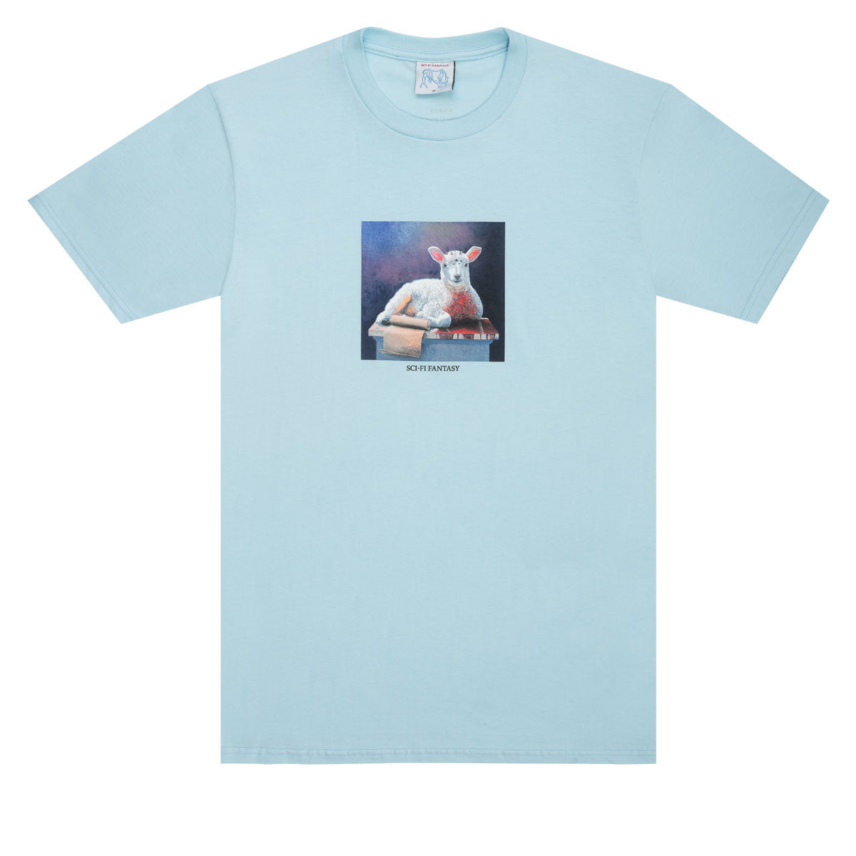 Sci-Fi Fantasy Lamb T-Shirt - Chambray image 1