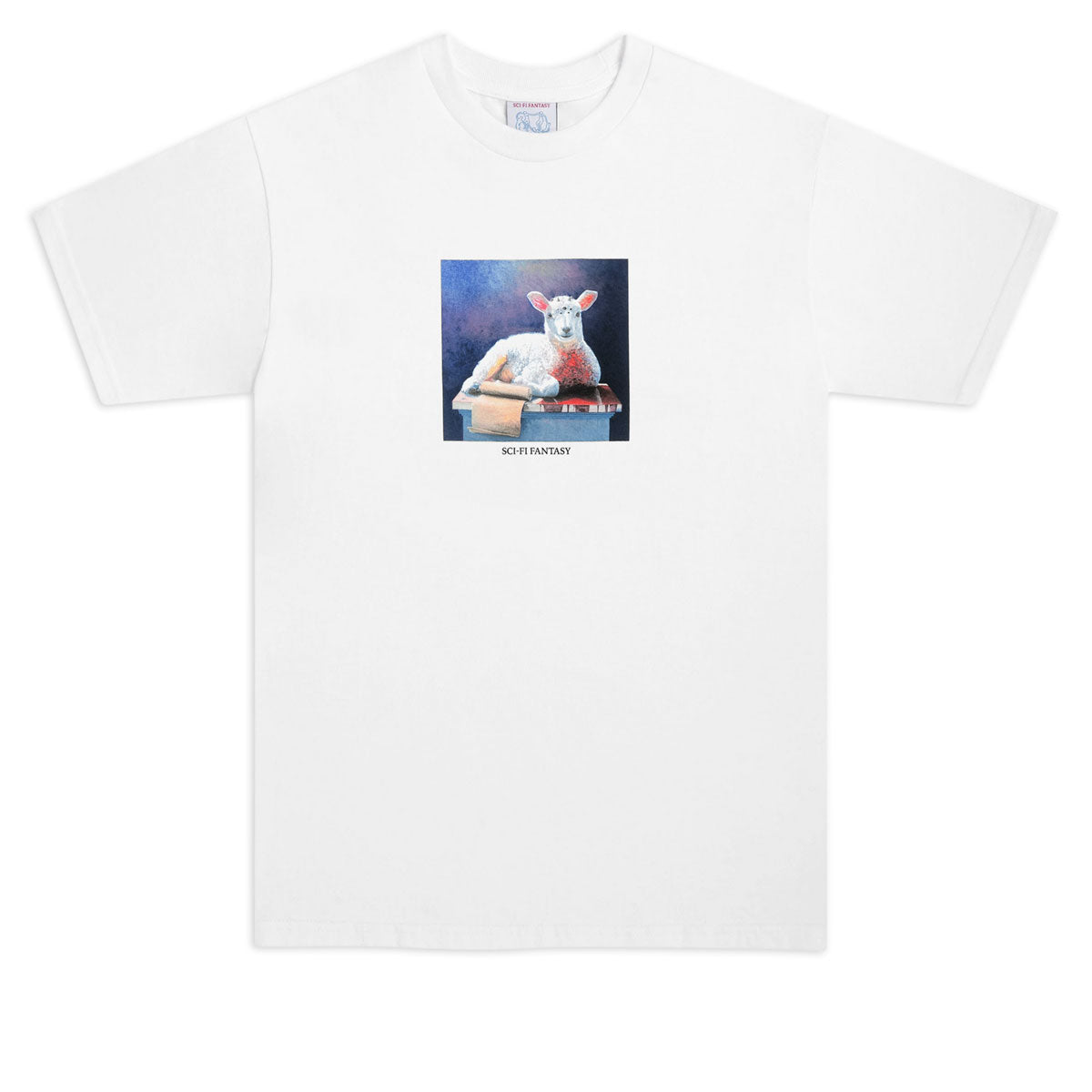 Sci-Fi Fantasy Lamb T-Shirt - White image 1