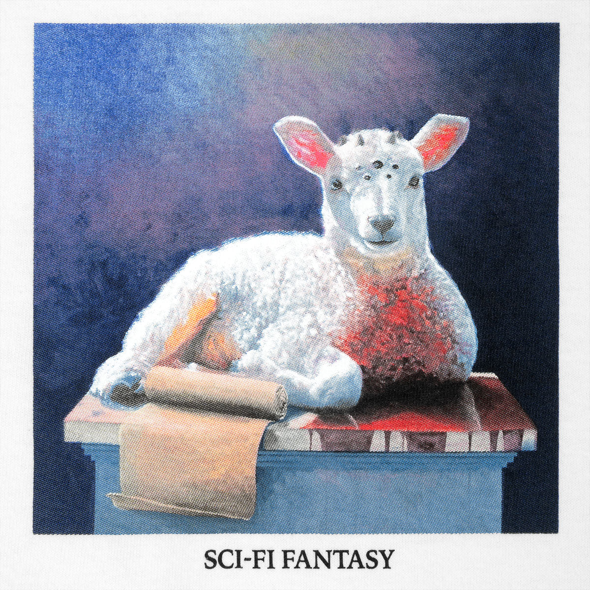 Sci-Fi Fantasy Lamb T-Shirt - White image 4