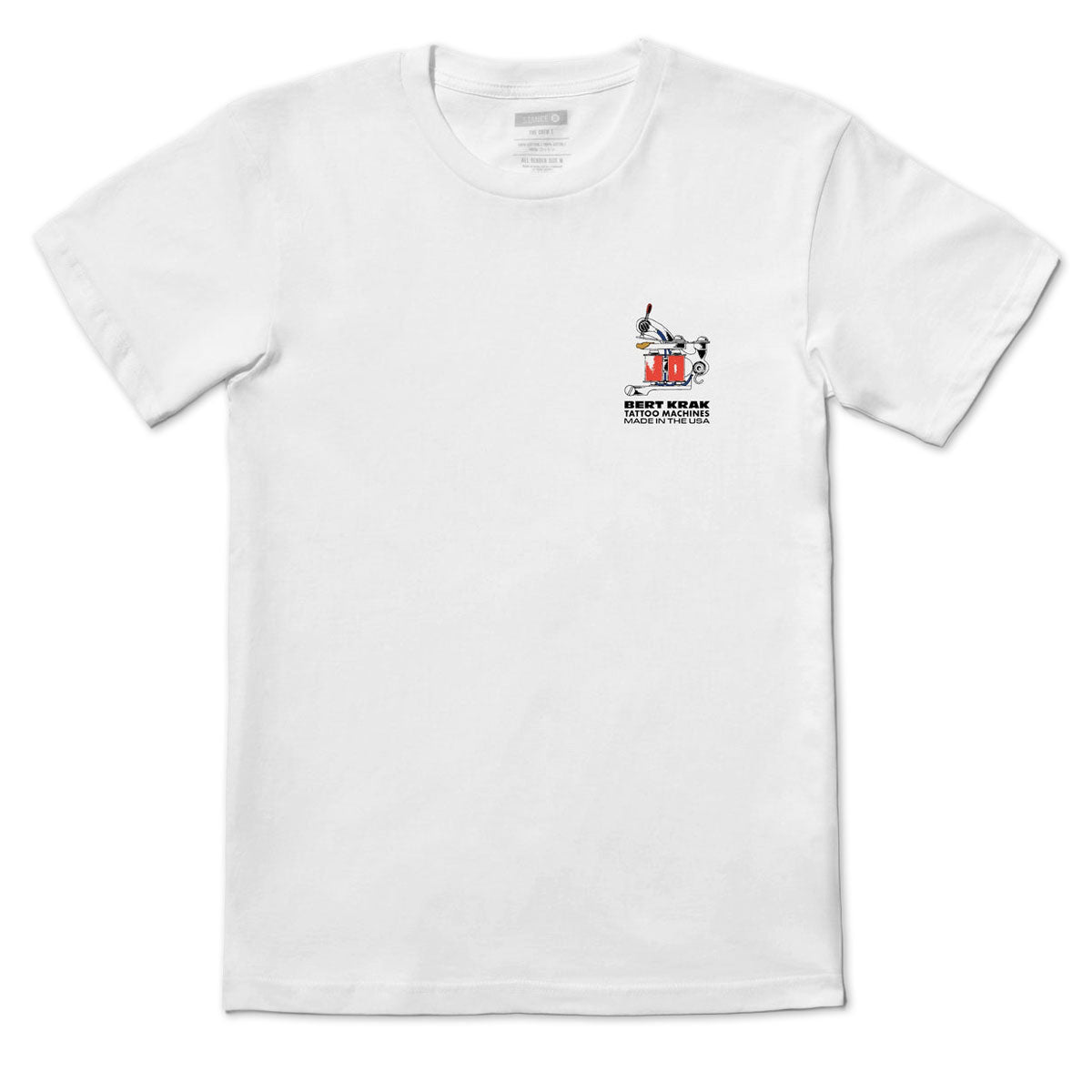 Stance Bert Krak Handmade T-Shirt - White image 2