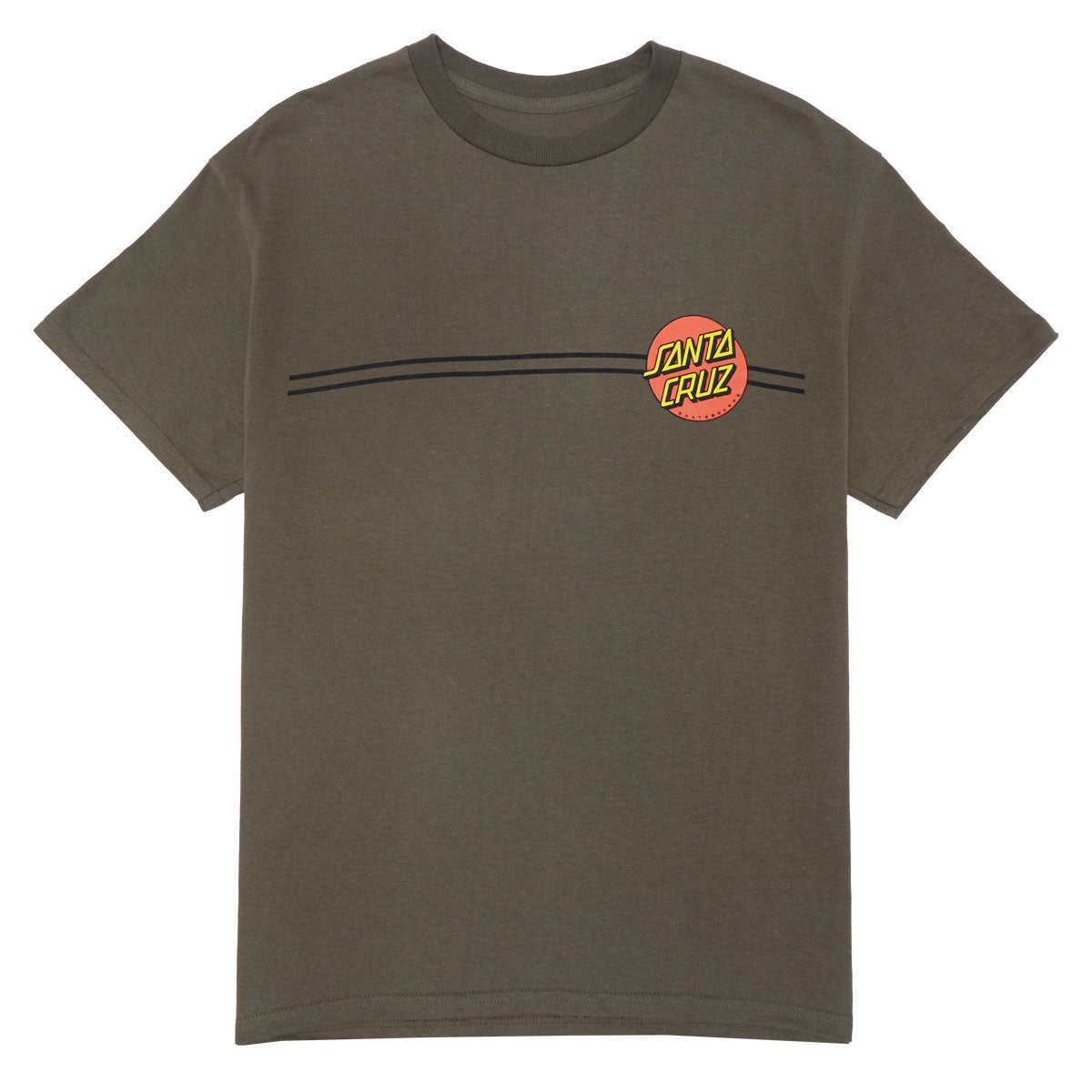 Santa Cruz Classic Dot T-Shirt - Olive image 1