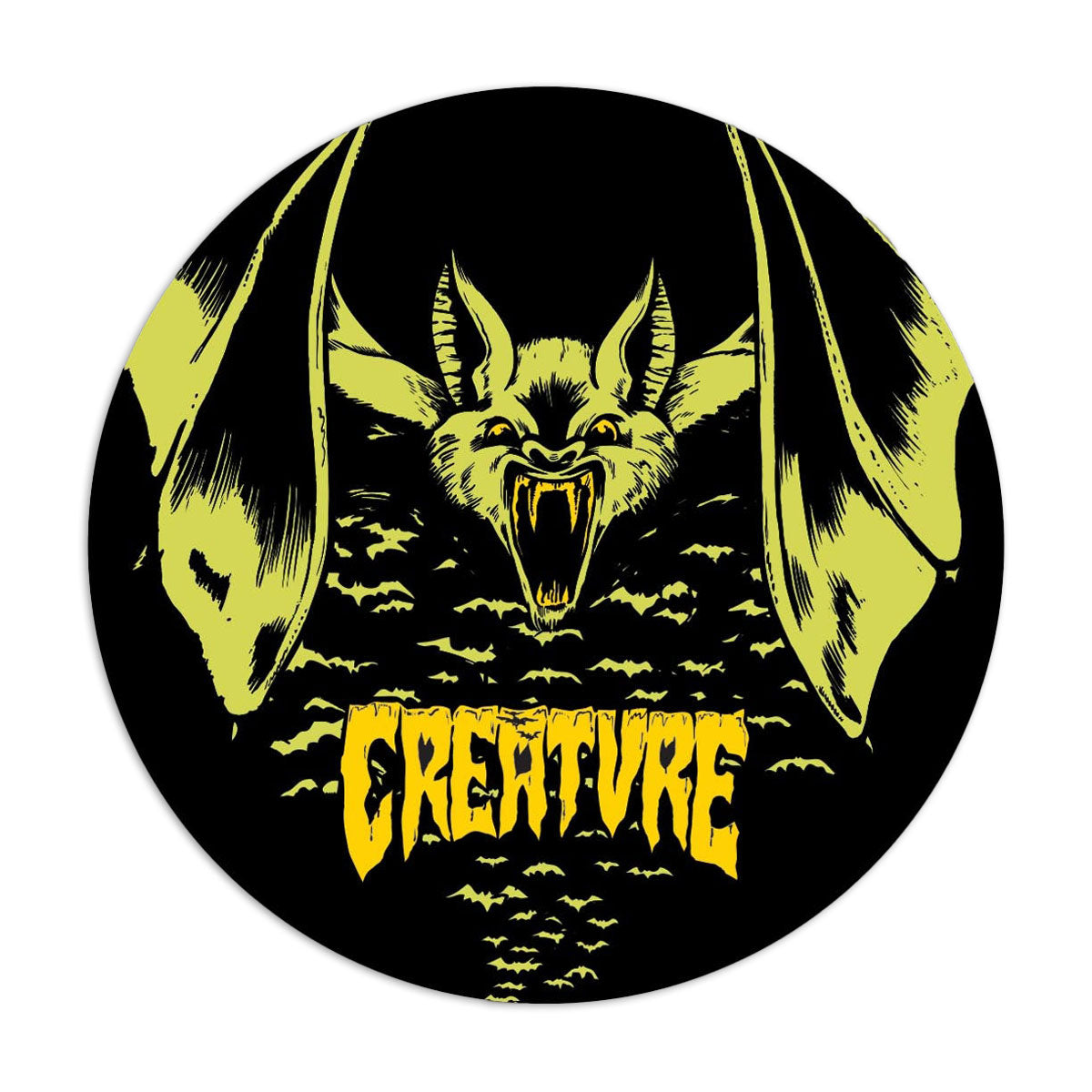 Creature Bat Relic Vinyl Sticker - Black image 1