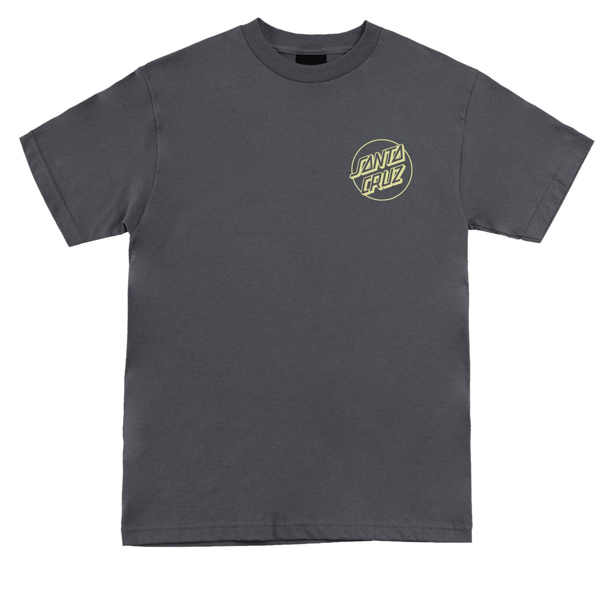 Santa Cruz Opus Dot T-Shirt - Charcoal/Safety image 1