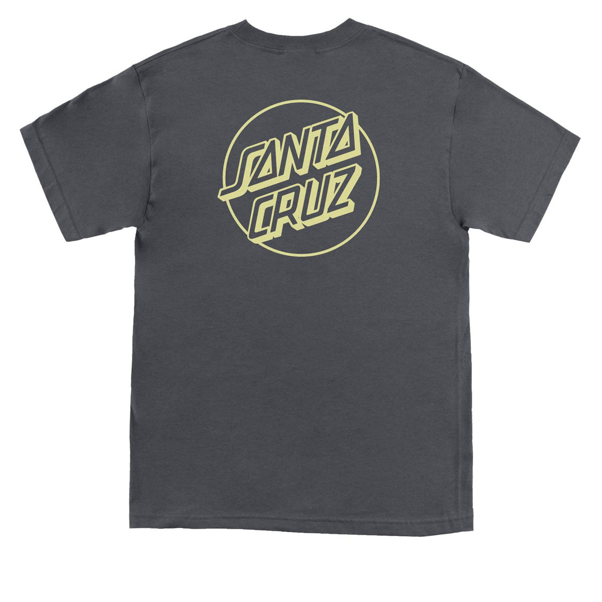 Santa Cruz Opus Dot T-Shirt - Charcoal/Safety image 2