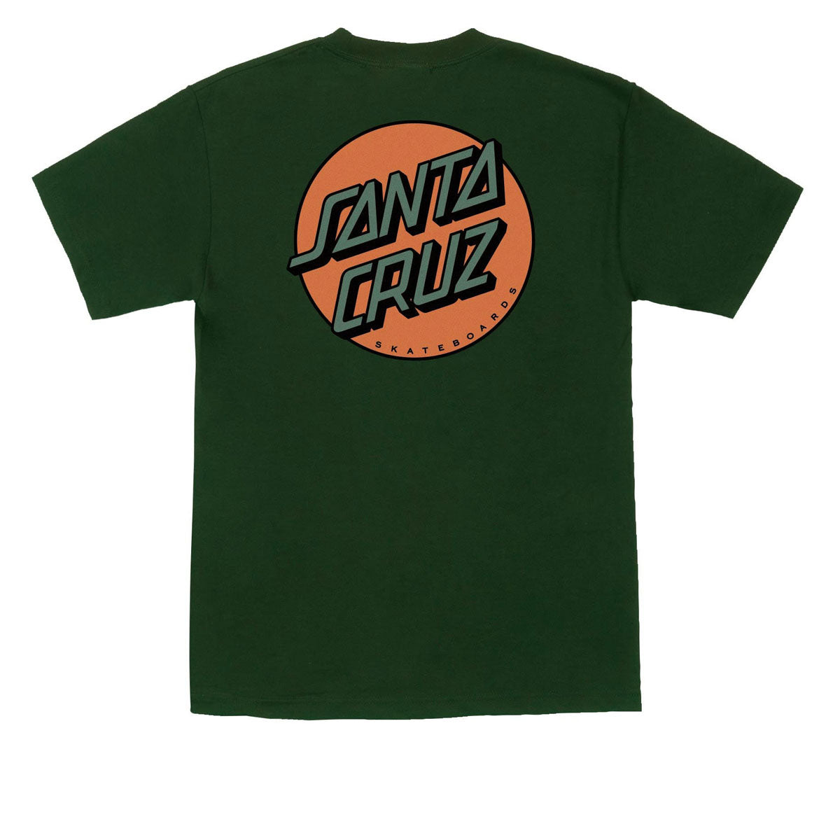 Santa Cruz Other Dot T-Shirt - Forest/Orange image 2