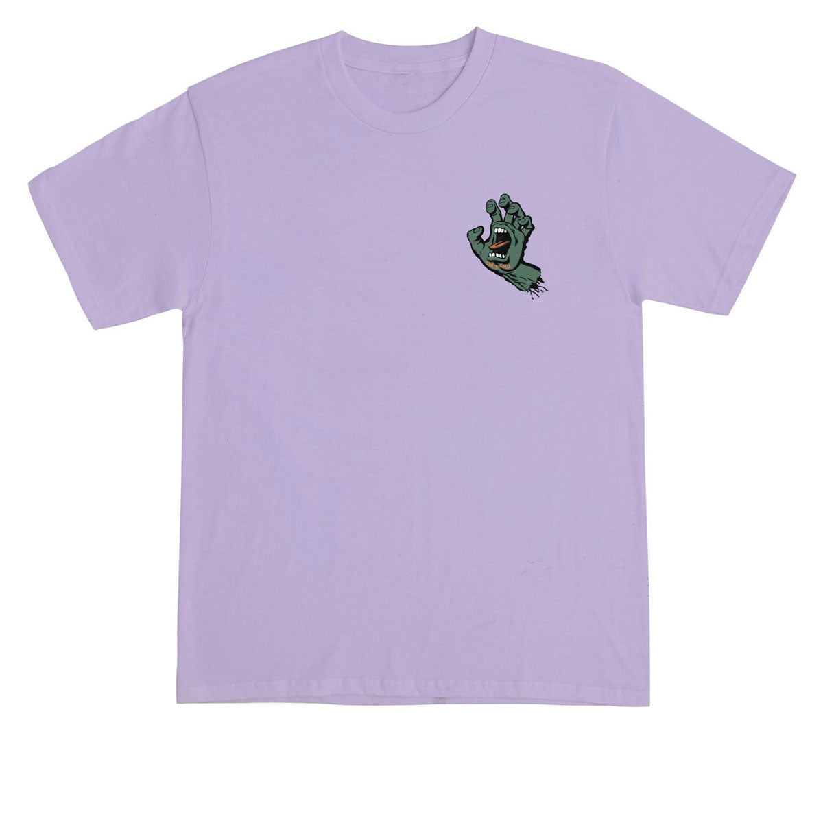 Santa Cruz Screaming Hand T-Shirt - Orchid/Dark Green image 1