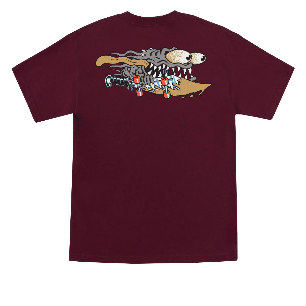 Santa Cruz Meek Slasher T-Shirt - Maroon/Grey image 1