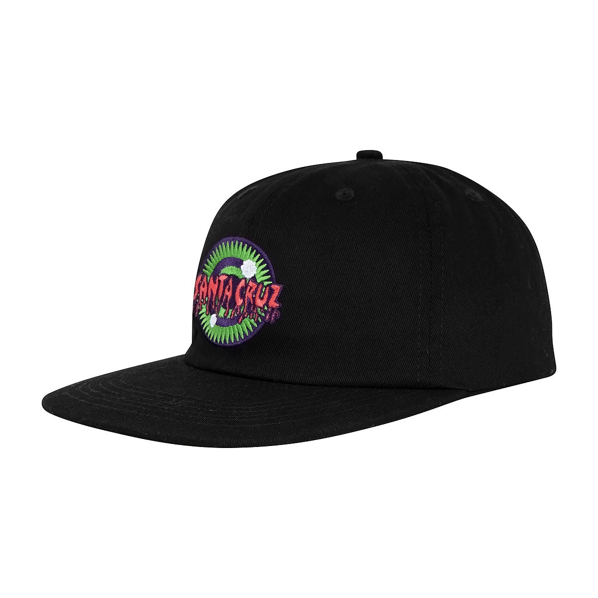 Santa Cruz Roskopp Iris Snapback Hat - Black image 1