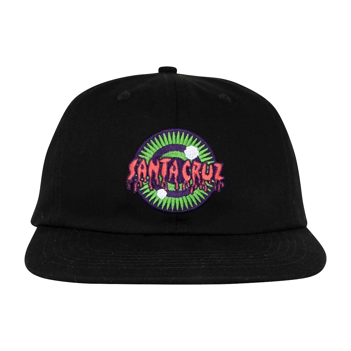 Santa Cruz Roskopp Iris Snapback Hat - Black image 3