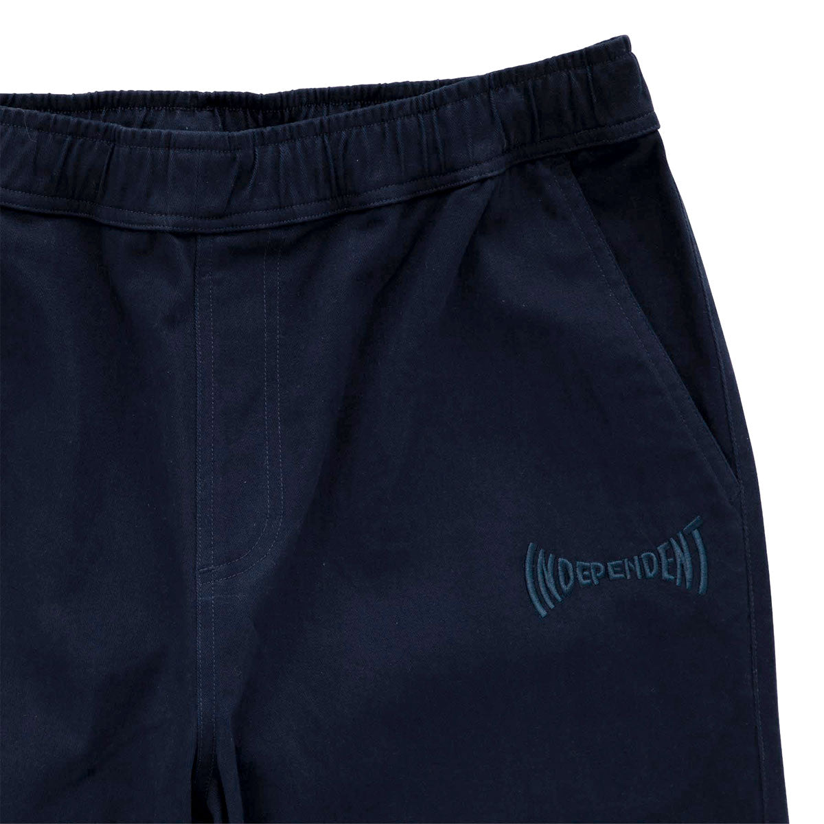 Independent Span Elastic Waist Pants - Navy image 3