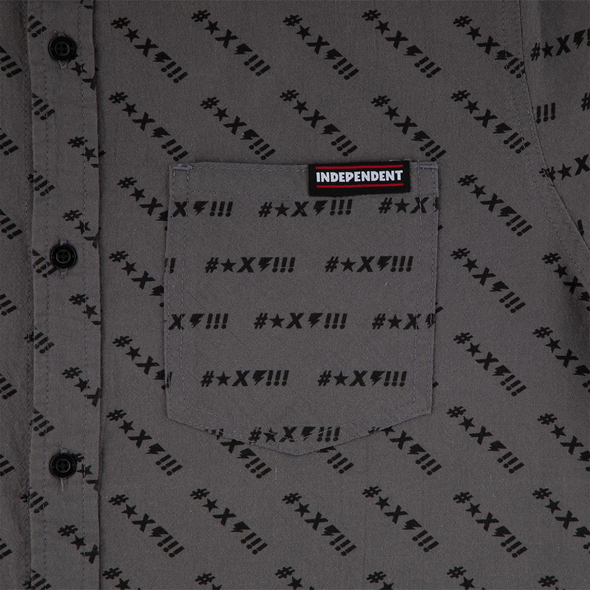 Independent Exclamation Party Shirt - Smoke Grey image 3