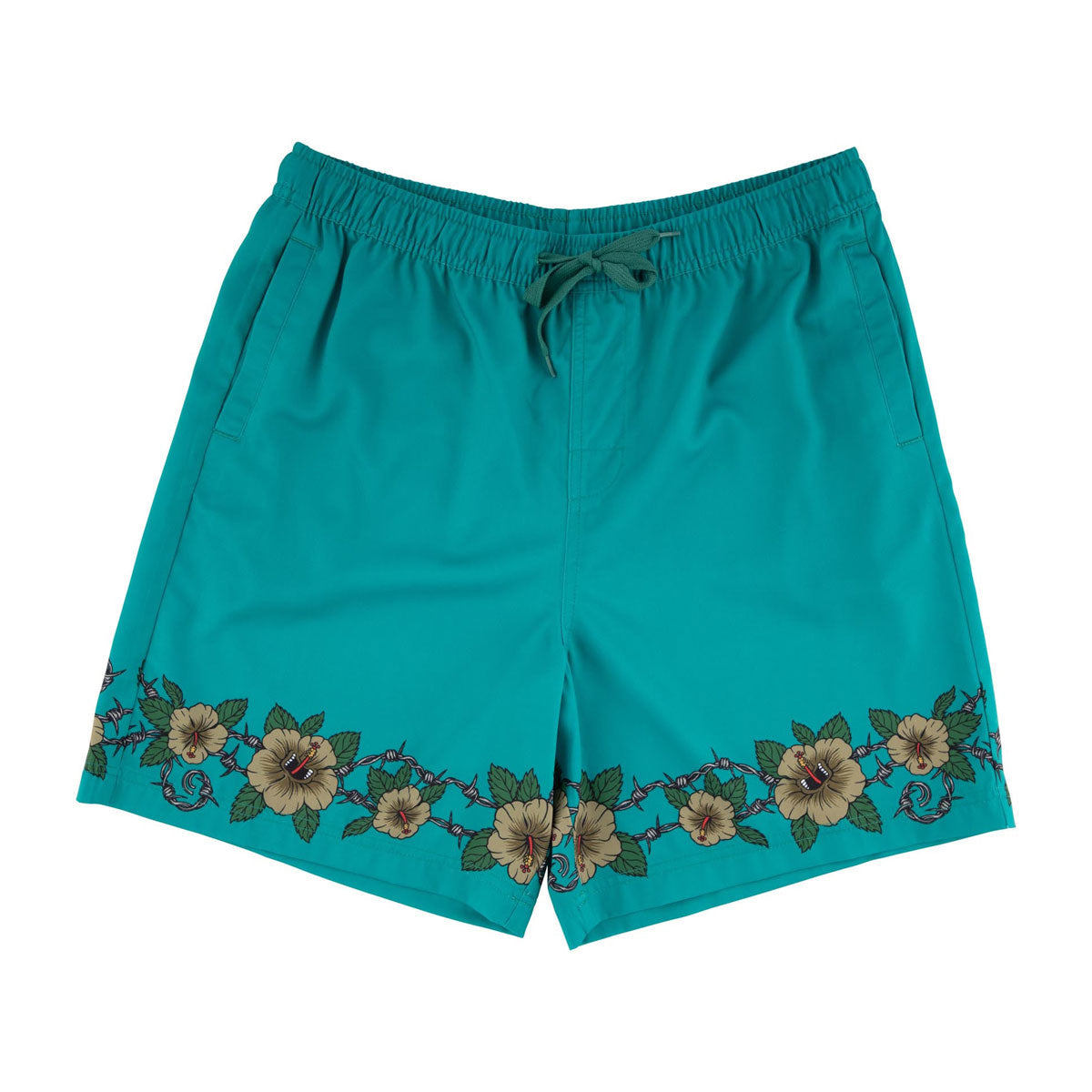 Santa Cruz Screaming Cabana Pull On Boardshorts - Tropic Teal image 1