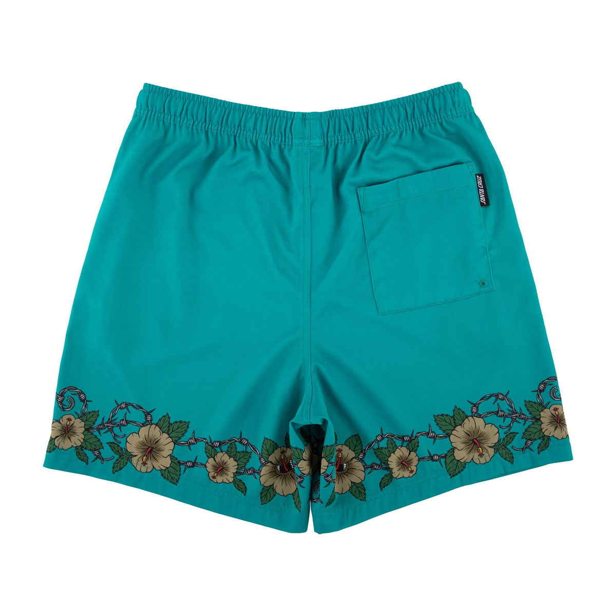 Santa Cruz Screaming Cabana Pull On Boardshorts - Tropic Teal image 2