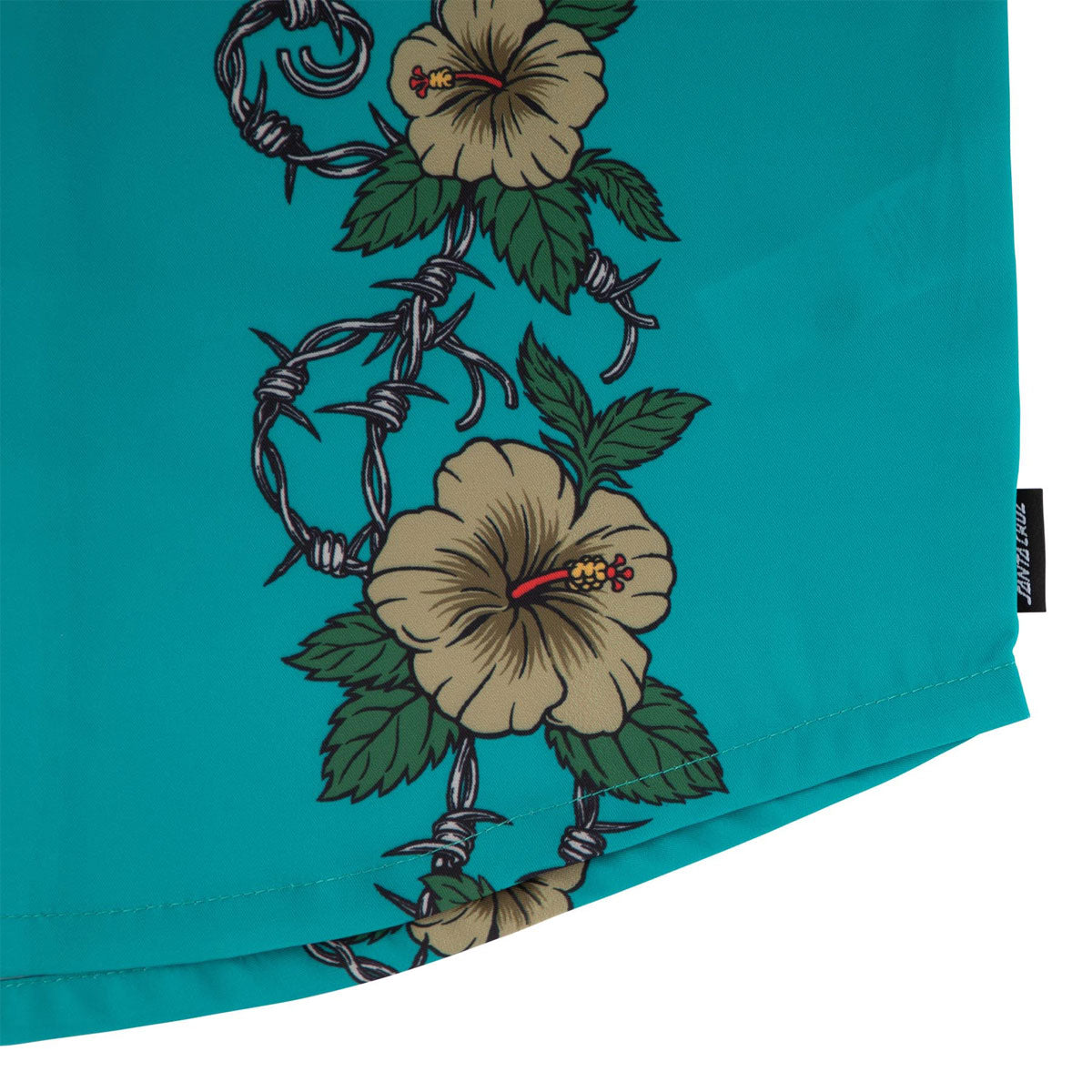 Santa Cruz Screaming Cabana Party Shirt - Tropic Teal image 3