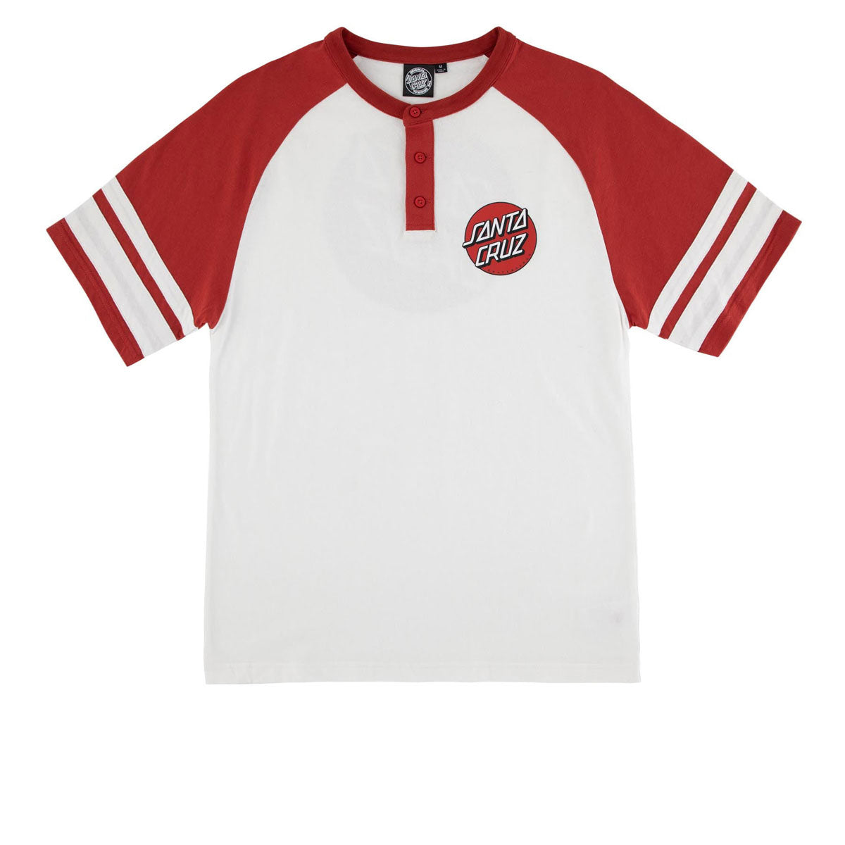 Santa Cruz Bond Henley Shirt - White/Red image 1