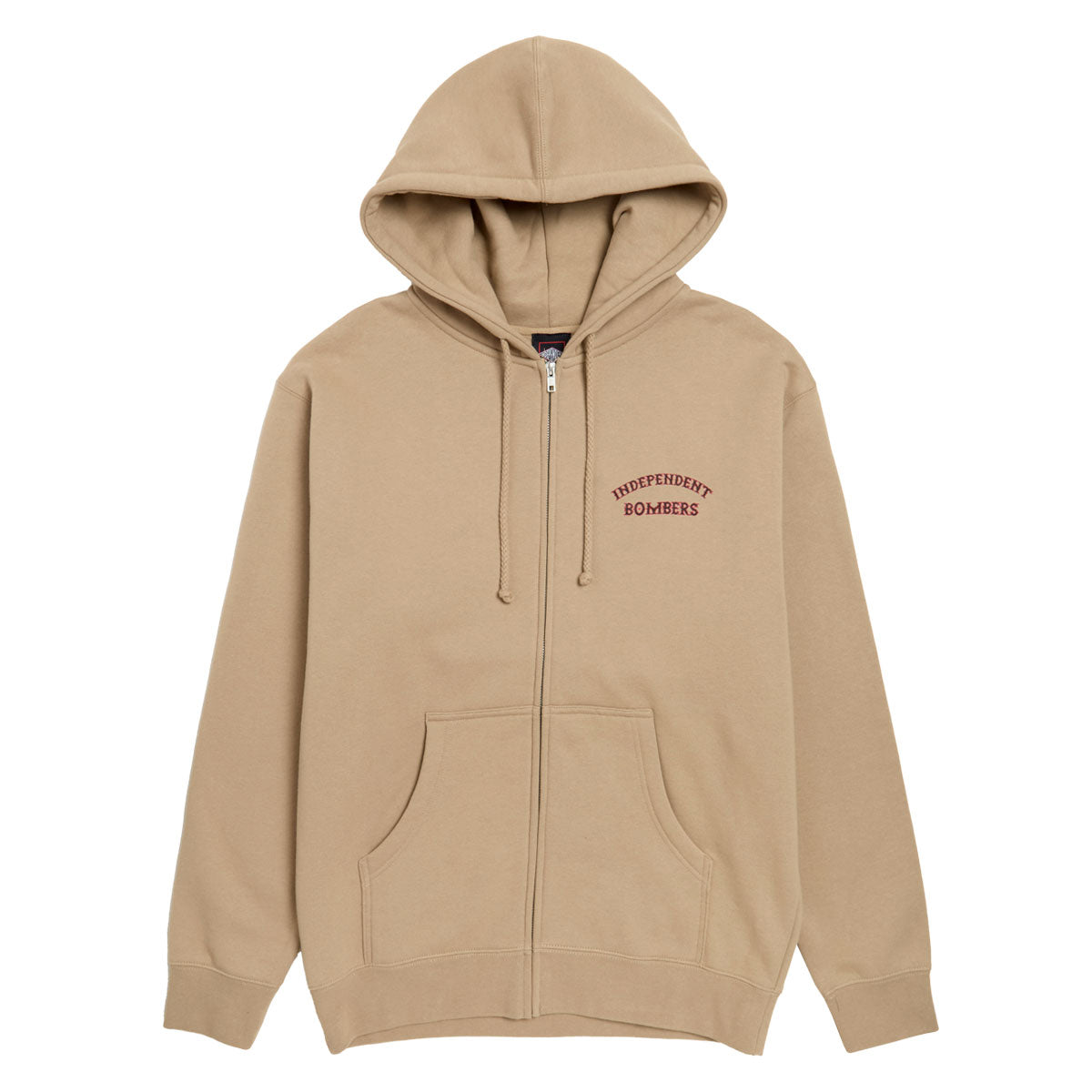Independent Bombers Zip Hoodie - Sandstone image 1