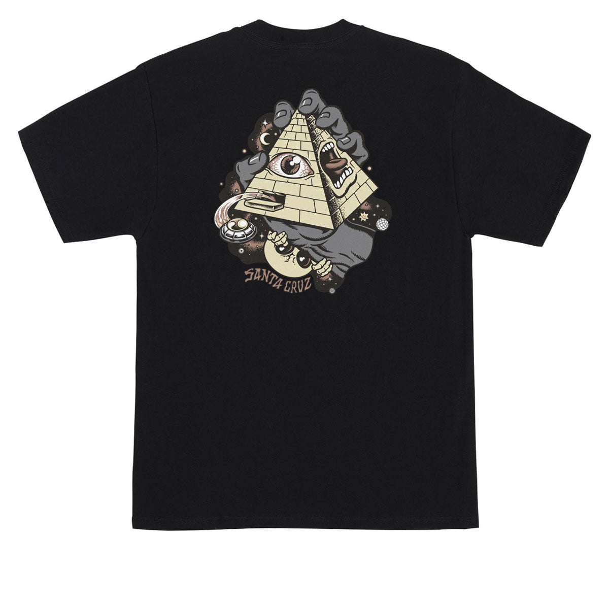 Santa Cruz Knibbs Invasion Hand T-Shirt - Black image 1