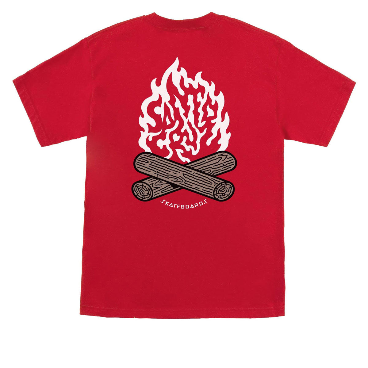 Santa Cruz Campfire T-Shirt - Cherry Red image 1