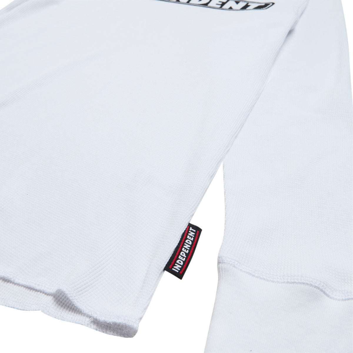 Independent Bar Logo Long Sleeve Thermal Shirt - White image 3