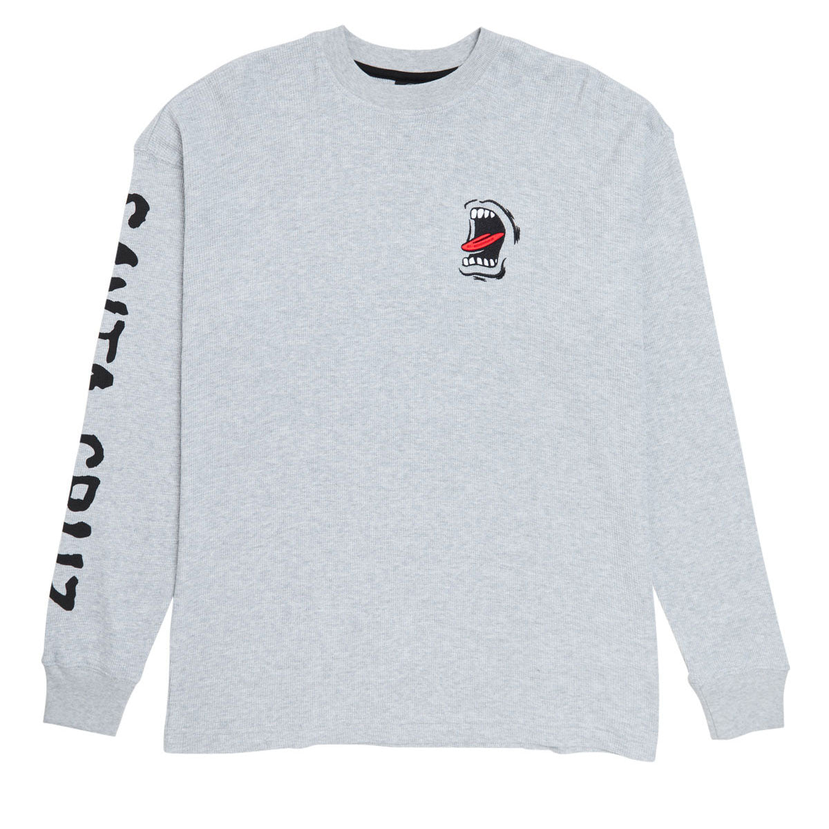 Santa Cruz Screaming Long Sleeve Thermal Shirt - Heather Grey image 1