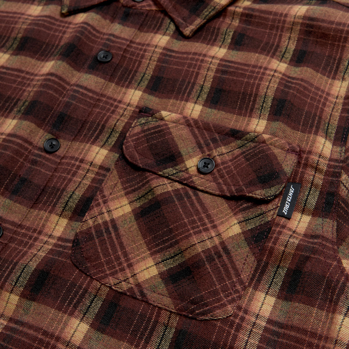 Santa Cruz Classic Long Sleeve Flannel Shirt - Red Plaid image 3