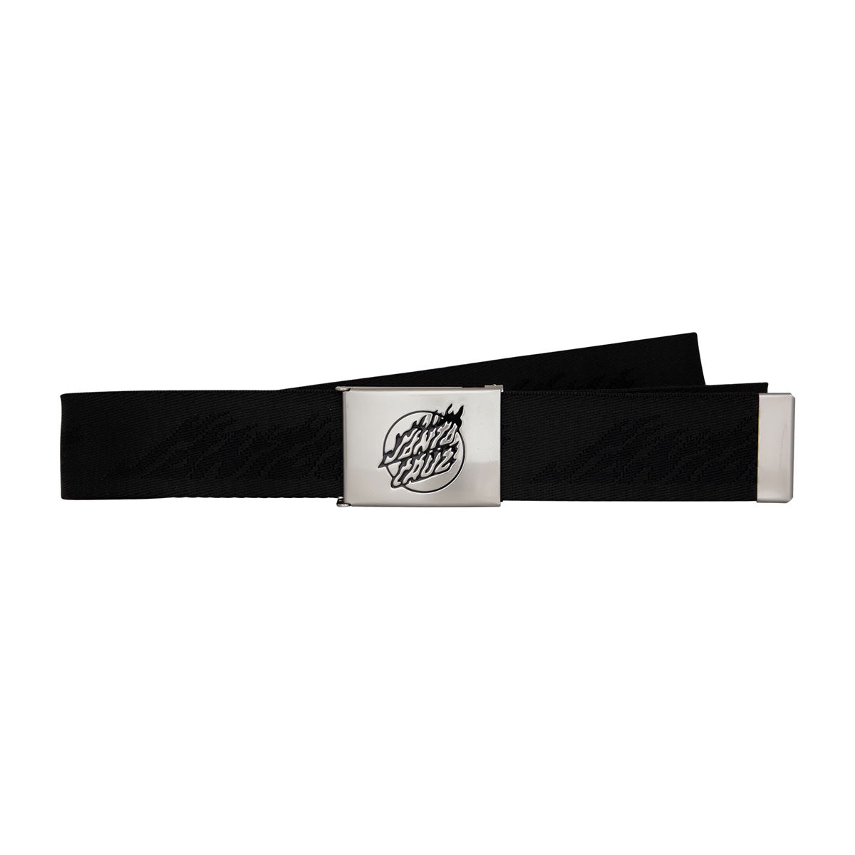 Santa Cruz Flame Dot Strip Web Belt - Black image 1