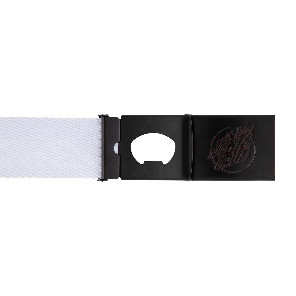 Santa Cruz Flame Dot Strip Web Belt - White image 2