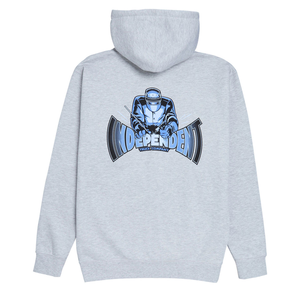 Independent Manufactured Span Zip Up Hoodie - Grey Heather image 2