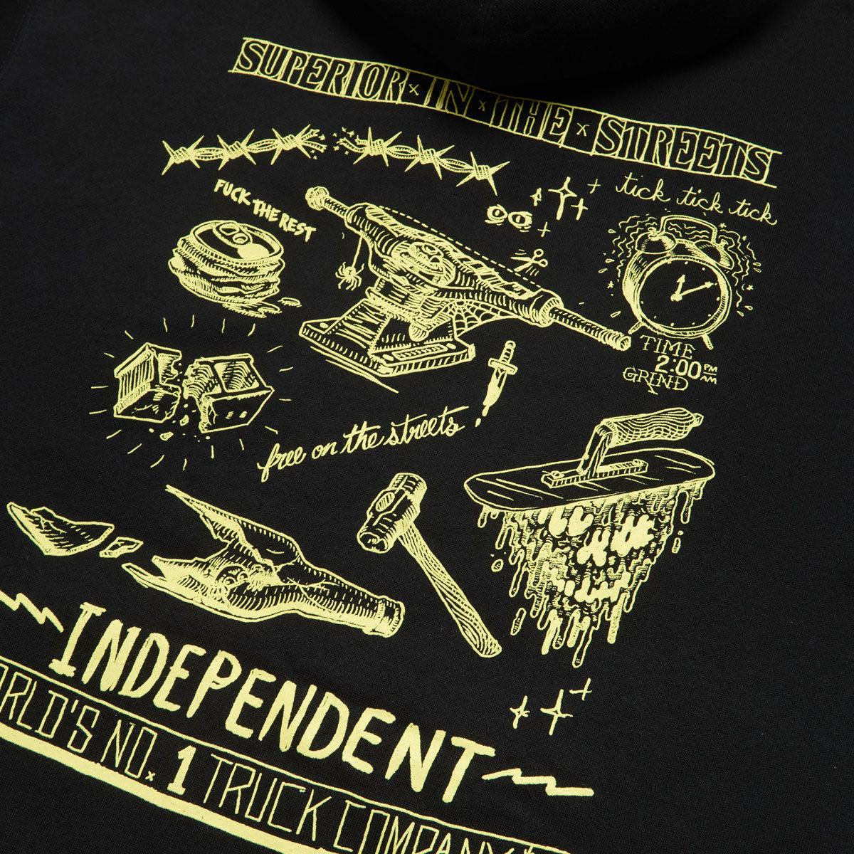 Independent Bratrud Notebook Zip Up Hoodie - Black image 5