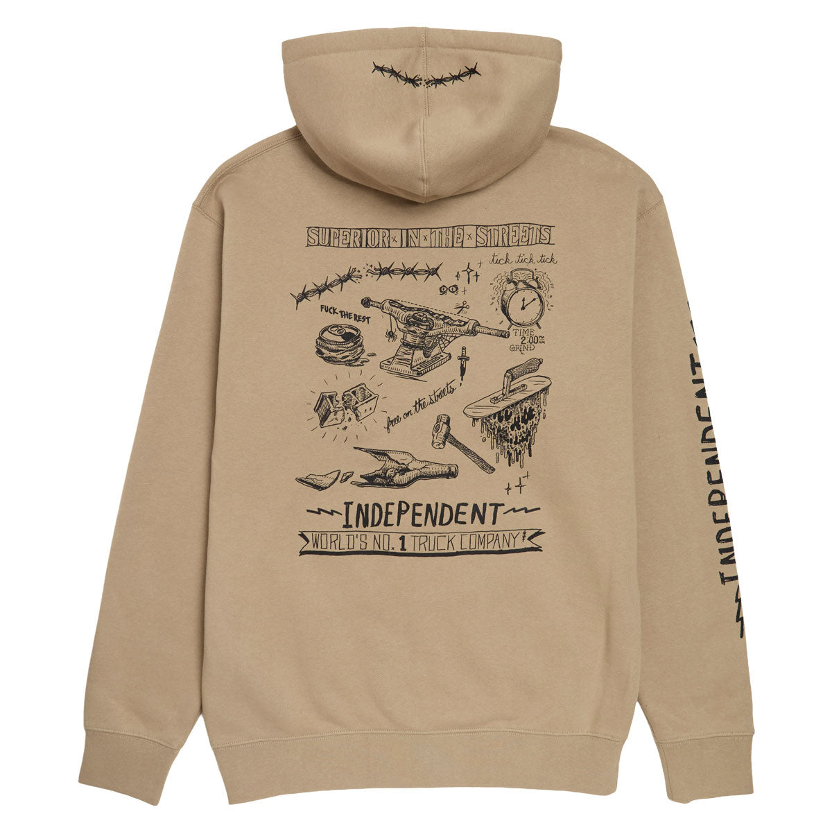Independent Bratrud Notebook Zip Up Hoodie - Sandstone image 2