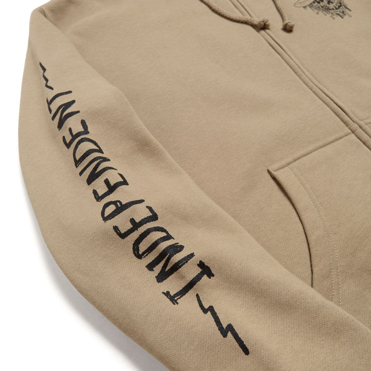 Independent Bratrud Notebook Zip Up Hoodie - Sandstone image 3