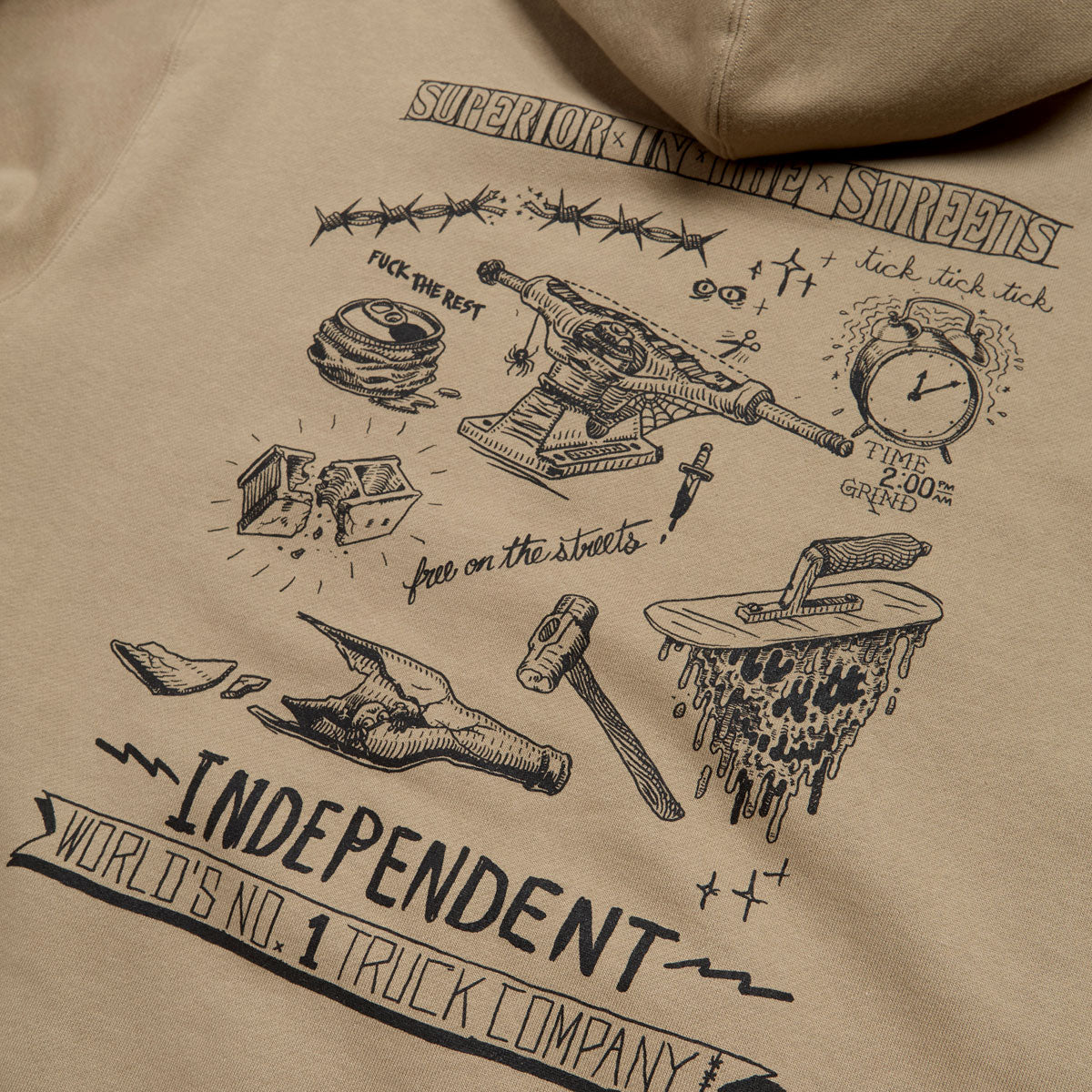 Independent Bratrud Notebook Zip Up Hoodie - Sandstone image 5
