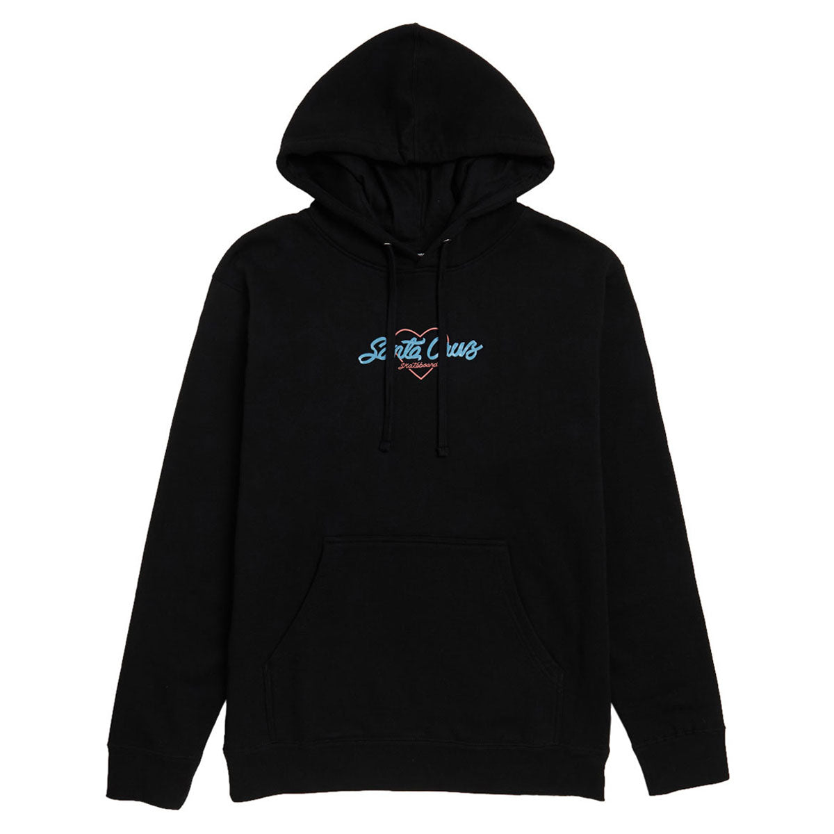 Santa Cruz Womens Love Script Center Hoodie - Black image 1