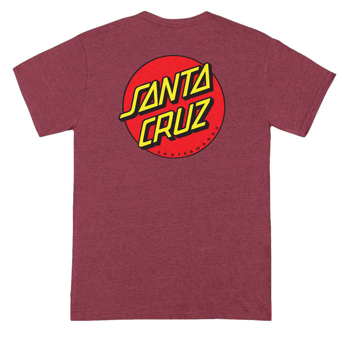 Santa Cruz Classic Dot T-Shirt - Heather Cardinal image 2