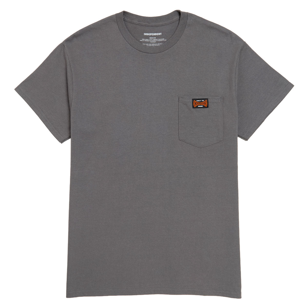 Independent Built To Grind Pocket T-Shirt - Charcoal image 1