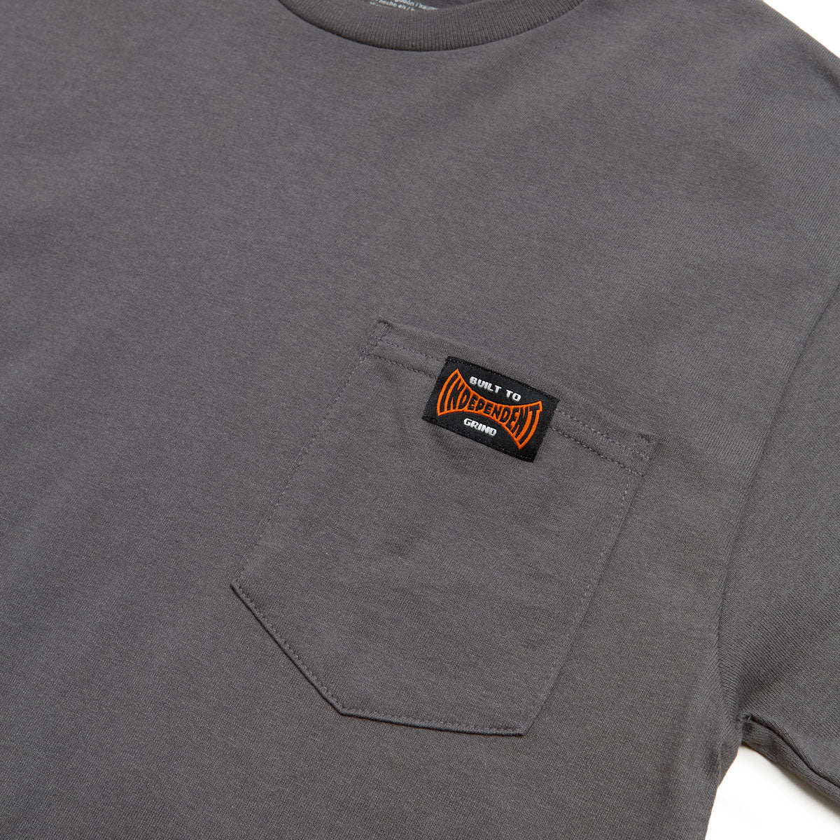 Independent Built To Grind Pocket T-Shirt - Charcoal image 2