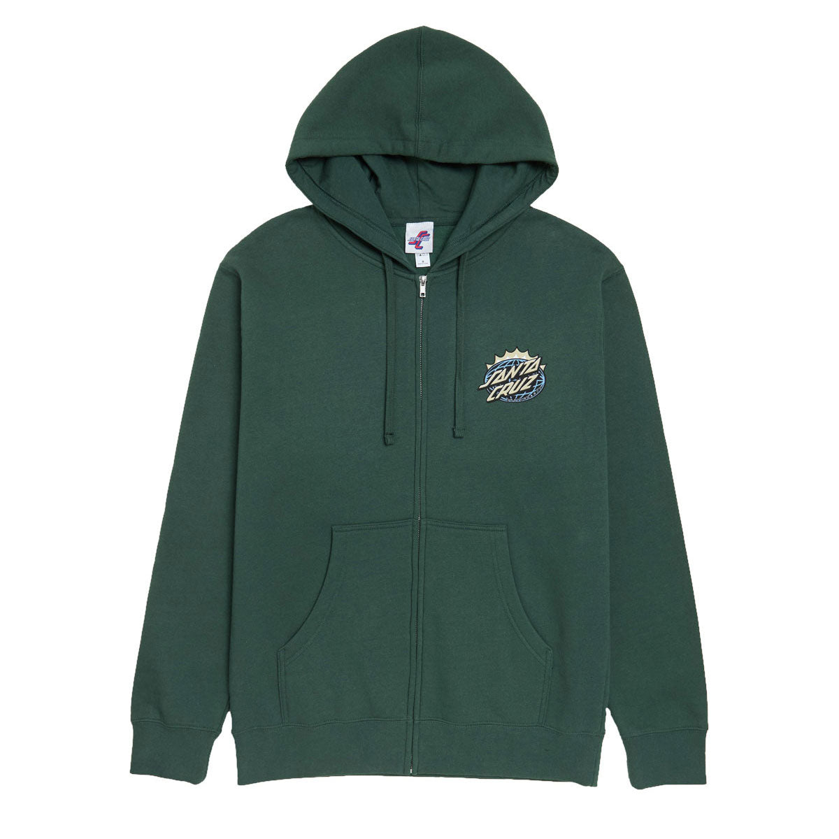 Santa Cruz Kendall End Of The Dot Zip Up Hoodie - Alpine Green image 2